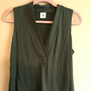 Cabi green placket tee. Medium. Excellent cond.